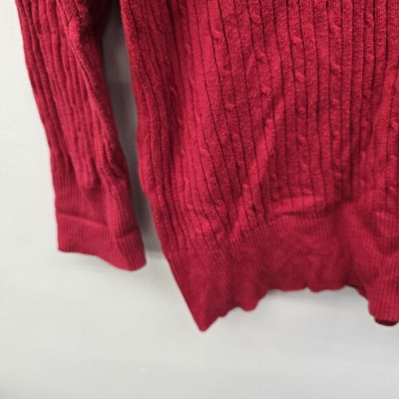 Women's Faded Glory Red V Neck Long Sleeve Size 3X (22W-24W) A2 - Picture 5 of 5
